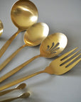 KARACA SET D USTENSILES ORION MAT GOLD 7 PIECES - ALINDA HOME