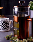 KARACA BOROSILICATE GLASS COPPER FRENCH PRESS 1000ML