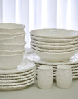 SERVICE DE TABLE PERLE BLANC 26PIECES 6PERSONNES