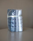 LOT DE 4 SERVIETTES 50X90CM NUANCE BLEUTE