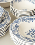 SERVICE DE TABLE VINTAGE BLEU | 25 PIECES | 6 PERSONNES