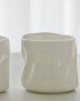 SET OF 2 WAVE WHITE MUGS 350ML