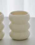 SET OF 2 BUBBLE MUGS BEIGE 400ML