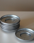 BRICARD LOT DE 6 DESSOUS DE VERRE GRIS NACRE
