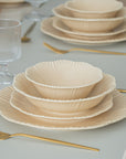 BRICARD SERVICE DE TABLE BERNIS BEIGE | 25 PIECES | 6 PERSONNES
