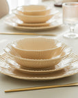 BRICARD SERVICE DE TABLE BERNIS BEIGE | 25 PIECES | 6 PERSONNES
