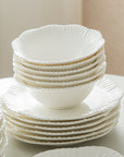 BRICARD SERVICE DE TABLE BERNIS BLANC | 25 PIECES | 6 PERSONNES