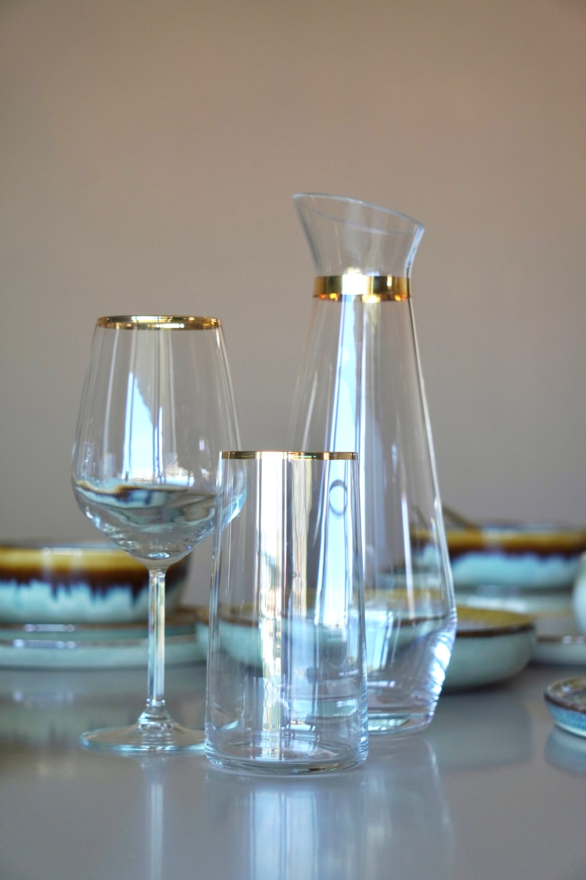 KARACA ENSEMBLE DE VERRE ORLANDO 25 PIECES 12 PERSONNES - ALINDA HOME