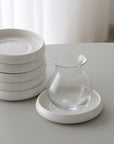 DESSOUS DE VERRE LISSA BONNA BLANC