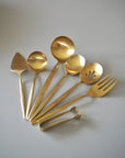 KARACA SET D USTENSILES ORION MAT GOLD 7 PIECES - ALINDA HOME