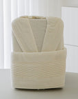 ENSEMBLE DE PEIGNOIR VERA BLANC & CREME | 6 PIECES