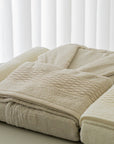 ENSEMBLE DE PEIGNOIR VERA BLANC & CREME | 6 PIECES