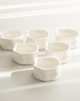 LOT DE 6 COUPELLES/SNACK BOWL NORDIC BLANCHE 8CM | 110ML