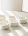 LOT DE 6 COUPELLES/SNACK BOWL NORDIC BLANCHE 8CM | 110ML