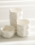 LOT DE 6 COUPELLES/SNACK BOWL NORDIC BLANCHE 8CM | 110ML