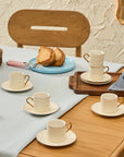 KARACA SERVICE A CAFE IVORY 90ML 12 PIECES 6 PERSONNES - ALINDA HOME