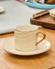 KARACA SERVICE A CAFE IVORY 90ML 12 PIECES 6 PERSONNES - ALINDA HOME