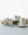 KARACA MERCAN COFFEE SET 12 PIECES FOR 6 PEOPLE
