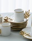 KARACA MERCAN COFFEE SET 12 PIECES FOR 6 PEOPLE