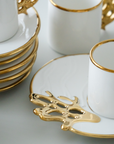 KARACA MERCAN COFFEE SET 12 PIECES FOR 6 PEOPLE