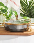 KARACA TROY CASSEROLE BASSE EN EMAIL ANTHRACITE
