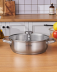 KARACA CASSEROLE BASSE ELITE STEEL | 24CM | 3L