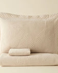 KARACA ENSEMBLE DE COUVRE LIT LEAN ECRU | 230X240CM | 3 PIECES