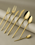KARACA ENSEMBLE DE MENAGERE ELEGANCE CAMILLE SHINY GOLD 84 PIECES