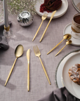 KARACA ENSEMBLE DE MENAGERE ELEGANCE CAMILLE SHINY GOLD 84 PIECES