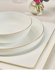 KARACA SERVICE DE TABLE FINE PEARL EXTRA NISH | 58 PIECES | 12 PERSONNES