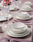 KARACA SERVICE DE TABLE UMBRELLA WHITE | 53 PIECES | 12 PERSONNES