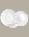 KARACA SERVICE DE TABLE WHITE SHELL | 18 PIECES | 6 PERSONNES