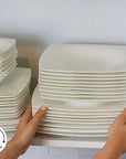 KARACA SERVICE DE TABLE FINE PEARL HELEN | 58 PIECES | 12 PERSONNES