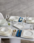 KARACA FINE PEARL AGATE GOLD DINNERWARE SET 62 PIECES
