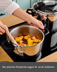 KARACA AUTOCUISEUR PERFECT GREY 4+6LITRES
