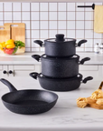 KARACA BATTERIE DE CUISINE NEBULA | 7 PIECES