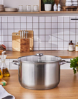KARACA CASSEROLE ELITE ACIER INOXYDABLE | 30CM | 12.3L