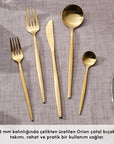 KARACA ENSEMBLE DE COUVERTS ORION MAT GOLD 30PIECES