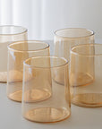 KARACA SERENE AMBER 7 PIECE GLASS SET