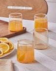 KARACA SERENE AMBER 7 PIECE GLASS SET