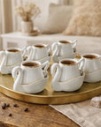 KARACA SERVICE A CAFE SWAN 90ML 12 PIECES 6 PERSONNES