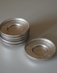 BRICARD LOT DE 6 DESSOUS DE VERRE TAUPE NACRE