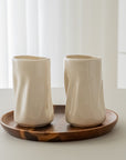 LOT DE 2 MUG LONG WAVE CREME | 350ML