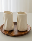 LOT DE 2 MUG LONG WAVE CREME | 350ML