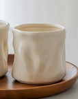 LOT DE 2 MUG WAVE CREME | 350ML