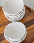 COUPELLES APERITIFS PEARLS BLANC | 9CM | 6 PIECES
