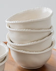 COUPELLES APERITIFS PEARLS CREME | 9CM | 6 PIECES