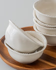 COUPELLES APERITIFS PEARLS CREME | 11.6CM | 6 PIECES