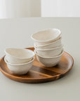 COUPELLES APERITIFS PEARLS BLANC | 9CM | 6 PIECES
