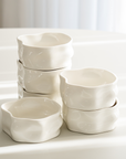 LOT DE 6 COUPELLES/SNACK BOWL NORDIC BLANCHE 12CM | 310ML